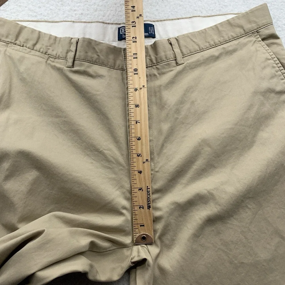 Polo Ralph Lauren Pants Mens 38x30 Beige Chino Khaki‎ Preppy Casual Flat Front